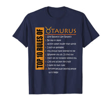Load image into Gallery viewer, Birthday Gifts - Top 10 Rules Of Taurus Zodiac T-Shirt
