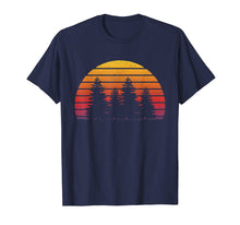 Load image into Gallery viewer, Retro Sun Minimalist Pine Tree Design T-Shirt
