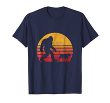 Load image into Gallery viewer, Bigfoot walking Pitbull Sunset Retro Vintage T-Shirt
