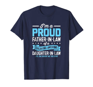 Proud Fathers Day Gifts From Daughter In Law Shirt