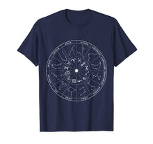 Load image into Gallery viewer, Constellation Shirt Vintage Retro Sky Map T-shirts
