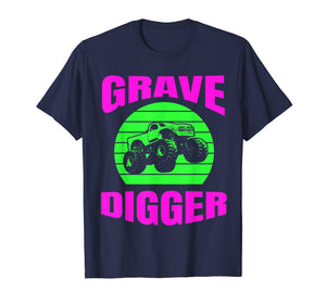 Monster Truck American Flag Racing USA Vintage T-Shirt