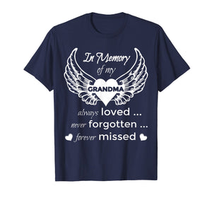 In Memory of My Grandma Guardian Angel Wings T Shirt