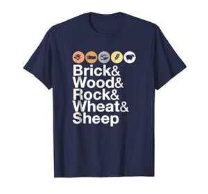 Brick, Wood, Rock, Wheat, & Sheep T-Shirt