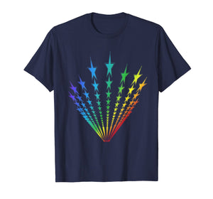 Rainbow Star Flag LGBT Funny Gift Tshirt