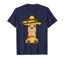 Load image into Gallery viewer, Llama Eating Taco Shirt | Cool Mexican Alpaca Funny Gift
