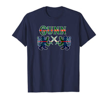 Load image into Gallery viewer, Clan Gunn Scottish T-Shirt Family Kilt Tartan Lion Gift
