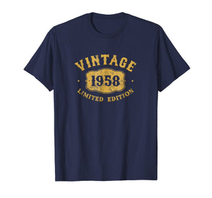 61 Years Old 61st B-day Birthday Vintage Gift 1958 T-Shirt