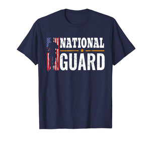 National Guard American Flag Proud Patriotic Gift T-Shirt