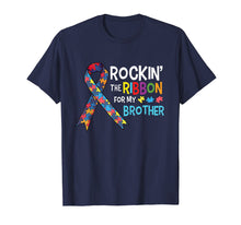 Load image into Gallery viewer, Autism Brother - Rockin&#39; the Ribbon for My Brother T-Shirt
