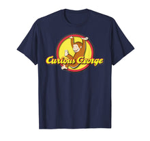 Load image into Gallery viewer, Curious George Playfully Swinging Circle Logo Graphic Tee
