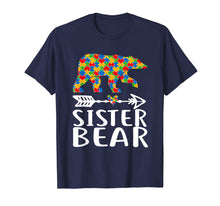 Load image into Gallery viewer, Autism Awareness Sister Bear Arrow Heart Family Tshirt
