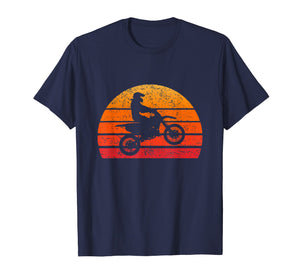 Dirtbike Motocross T Shirt Vintage Retro Sunset 70s 80s