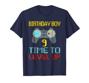 9th Birthday Boy Shirt Video Game Gamer Boys Kids Gift