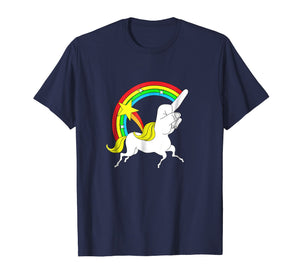 Middle Finger Unicorn T-shirt Funny Sarcastic Joke Tee