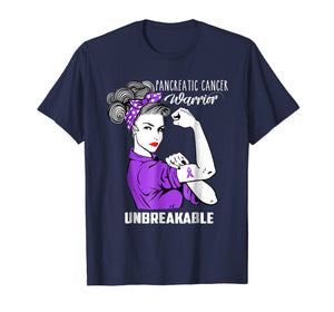 Pancreatic Cancer Warrior Unbreakable Shirt Awareness Gift
