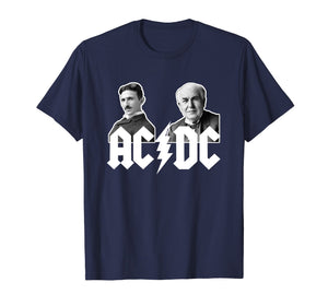 Alternating vs Direct Current: Nikola vs Edison T-Shirt