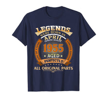 Load image into Gallery viewer, Legends Were Born In April 1955 T-shirt 64th Birthday Gift
