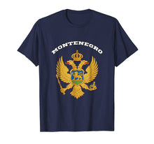 Load image into Gallery viewer, Montenegro T-shirt Coat of arms Tee Flag souvenir Podgorica
