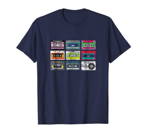 Cassette Tapes Mixtape T-Shirt Vintage 80s 90s Retro Music