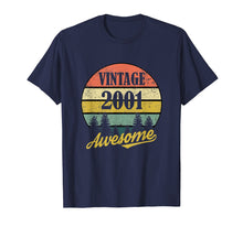 Load image into Gallery viewer, Retro Vintage 2001 TShirt 18th Birthday Gifts 18 Years Old
