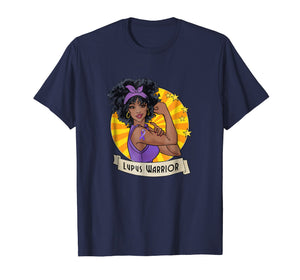 Lupus Warrior T-shirt Purple Awareness Ribbon