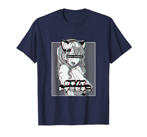Ahegao face t shirt lewd anime shirt and neko cosplay gift