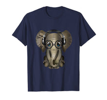 Load image into Gallery viewer, Baby Elephant DJ Wearing Headphones &amp; Glasses Gift Shirt
