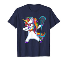 Load image into Gallery viewer, Dabbing Unicorn Lacrosse T Shirt Kids Funny Dab Dance Gift
