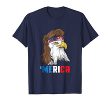 Load image into Gallery viewer, Merica T-Shirt Patriotic Mullet Eagle | Men Women Kids
