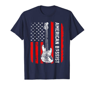 American Bassist Bass Guitar Player Funny T-Shirt