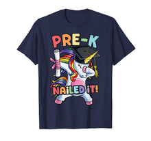 Load image into Gallery viewer, Dabbing Unicorn Pre-K Graduate Graduation 2019 Nailed It Dab T-Shirt
