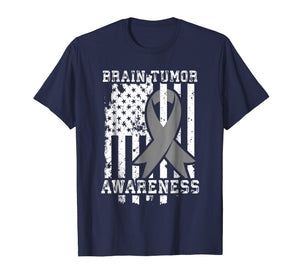 American Flag Shirt Gift for Brain Tumor Patients
