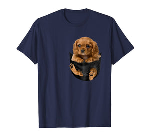 Cocker Spaniel Pocket Puppy T-Shirt - Cocker Spaniel Dog