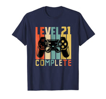 Load image into Gallery viewer, Vintage Retro 21st Birthday Boys Tshirt, Level 21 Complete
