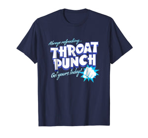 Distressed Refreshing Throat Punch T-Shirt Blue