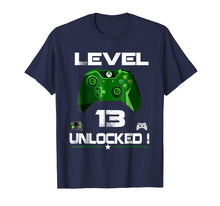Load image into Gallery viewer, Level 13 Unlocked Birthday T Shirt 13th Video Gamer Boy Gift
