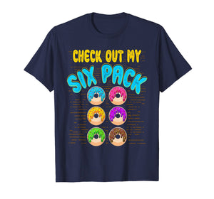Check Out My Six Pack Donut Shirt Workout Gym Men Woman Tee