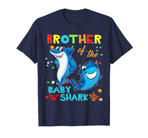 Brother Of The Baby Shark Birthday Brother Shark Shirt
