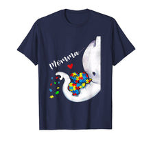Load image into Gallery viewer, Momma Elephant Autism Awareness Momma Autism T-Shirt Gift
