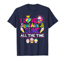 Load image into Gallery viewer, Love Squishies &amp; Slime Time Rainbow Unicorn Narwhal T-Shirt
