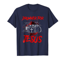 Load image into Gallery viewer, Christian Drummer Gift Shirt Drumming for Jesus
