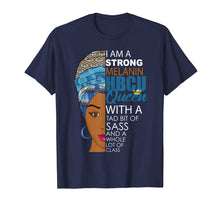 Load image into Gallery viewer, Melanin HBCU Queen Grad Afrocentric T-Shirt for Black Women
