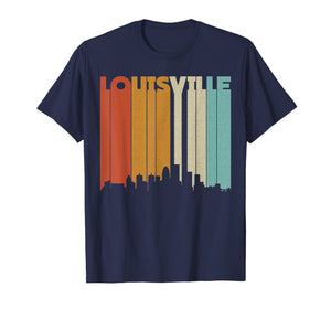 Louisville Retro Skyline City T-Shirt Souvenir Skyline