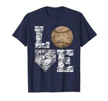 Load image into Gallery viewer, Baseball Distressed Ball T-Shirt Cute Dad Mom Love Tee
