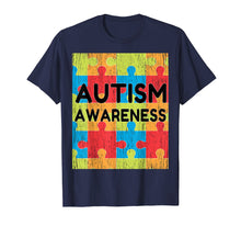 Load image into Gallery viewer, Mens Autism Awareness Distressed T-Shirt Autism Day gift
