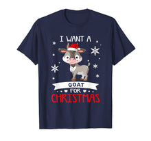 Load image into Gallery viewer, All I Want for Christmas Is A Goat T-Shirt Merry Xmas T-Shirt

