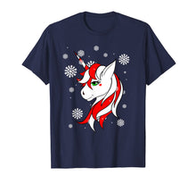 Load image into Gallery viewer, Christmas Unicorn Fun Girls Kids Snowflake Holiday Xmas T-Shirt
