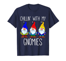 Load image into Gallery viewer, Chillin With My Gnomies, Christmas Garden Gnome Xmas God Jul T-Shirt
