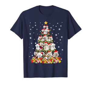 Cute Maltese Dog Christmas Tree Shirt Funny Xmas Tree Gift T-Shirt